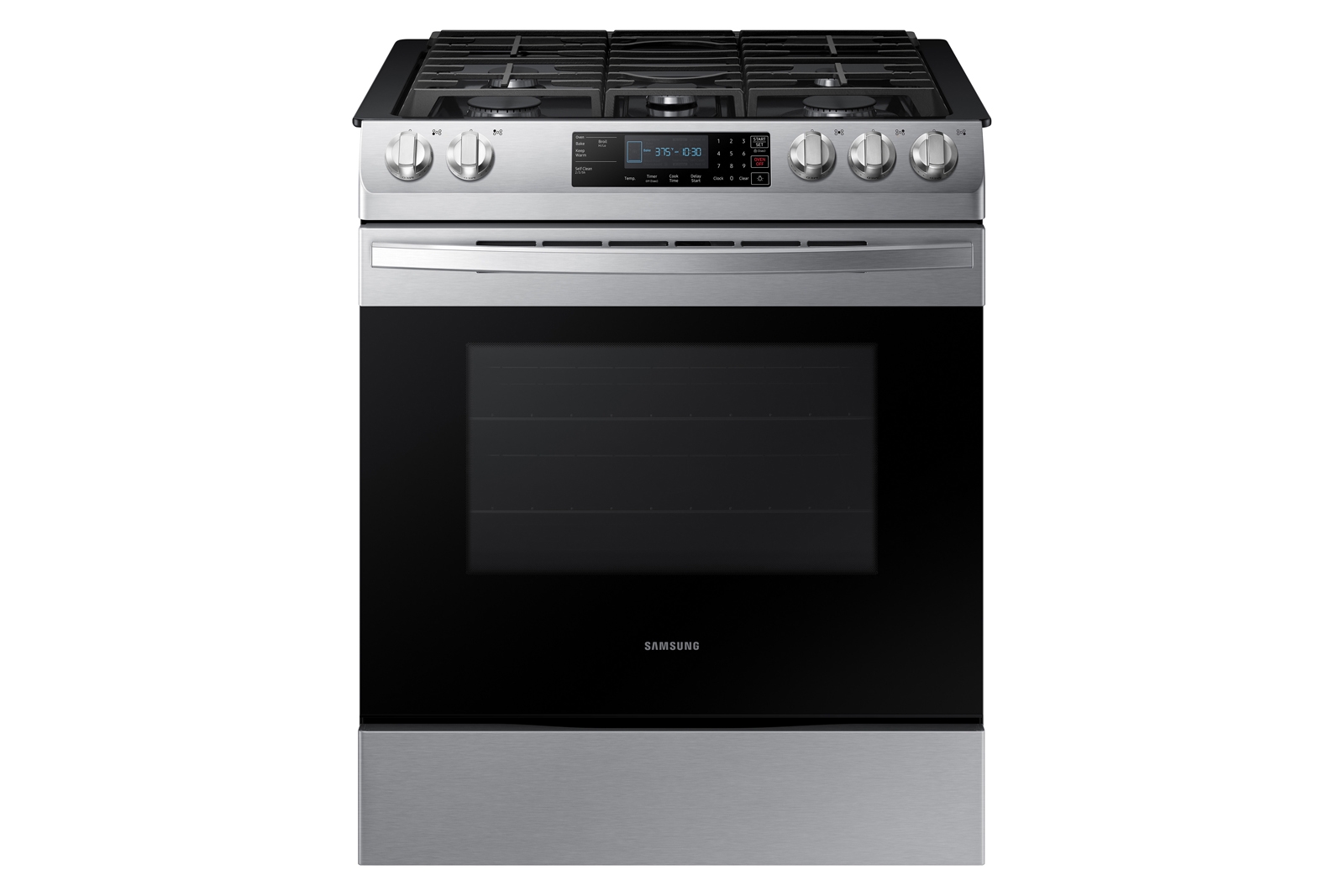 Best Buy: Samsung 5.8 Cu. Ft. Freestanding Gas Convection Range with Air Fry  Stainless Steel NX58T7511SS/AA