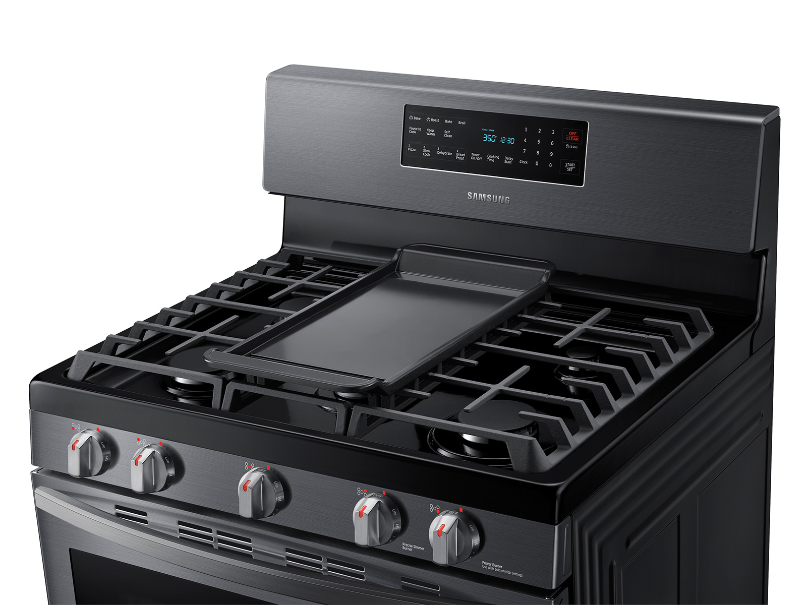 5.8 cu. ft. Freestanding Gas Range with Air Fry and Convection in Black
