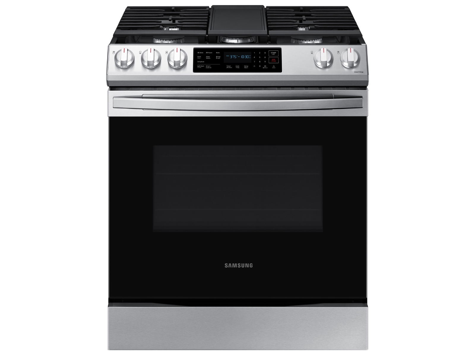 Photos - Cooker Samsung 6.0 cu. ft. Smart Slide-in Gas Range with Convection in Silver(NX6 