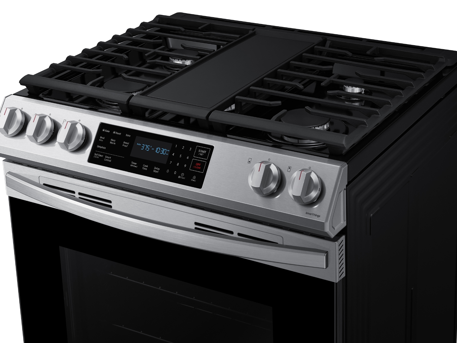 Thumbnail image of 6.0 cu. ft. Smart Slide-in Gas Range with Convection in Stainless Steel