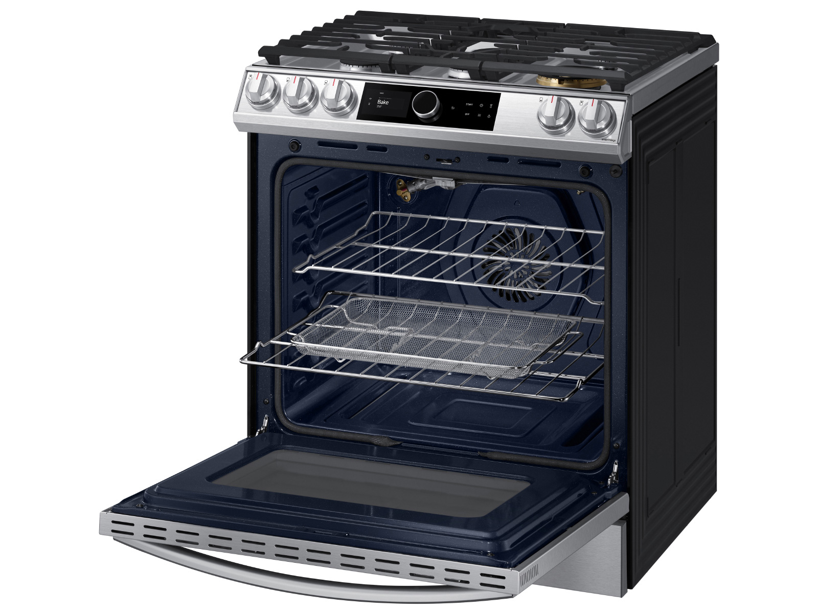 Samsung 30 in. 6.0 cu. ft. Smart Oven Slide-In Gas Range with 5 Sealed  Burners - Stainless Steel