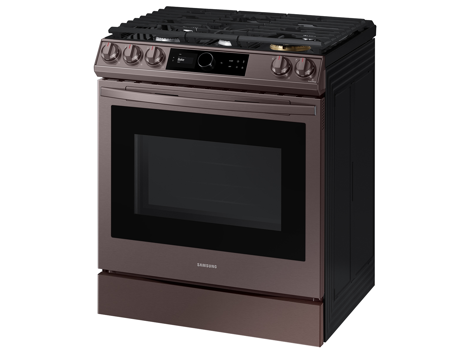 Thumbnail image of Bespoke Smart Slide-in Gas Range 6.0 cu. ft. with Smart Dial, Air Fry & Wi-Fi in Tuscan Steel