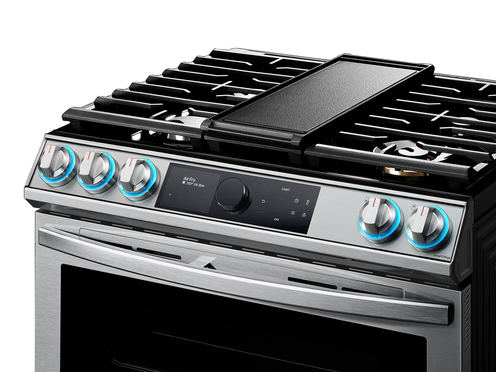 Samsung NX60A6751SS 6.0 Cu. ft. Smart Freestanding GAS Range with Flex Duo, Stainless