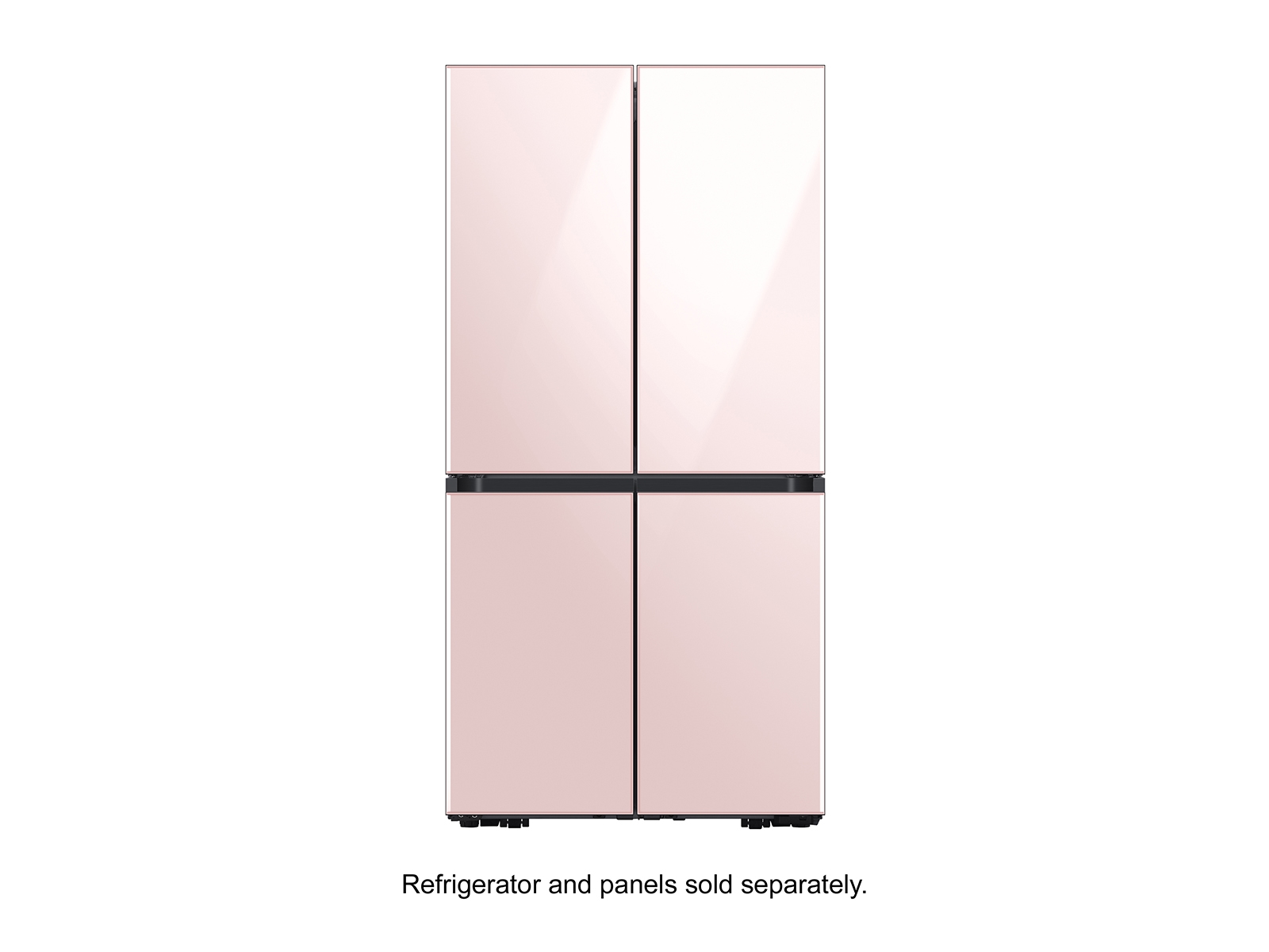 Thumbnail image of BESPOKE 4-Door Flex™ Refrigerator Panel in Rose Pink Glass - Bottom Panel