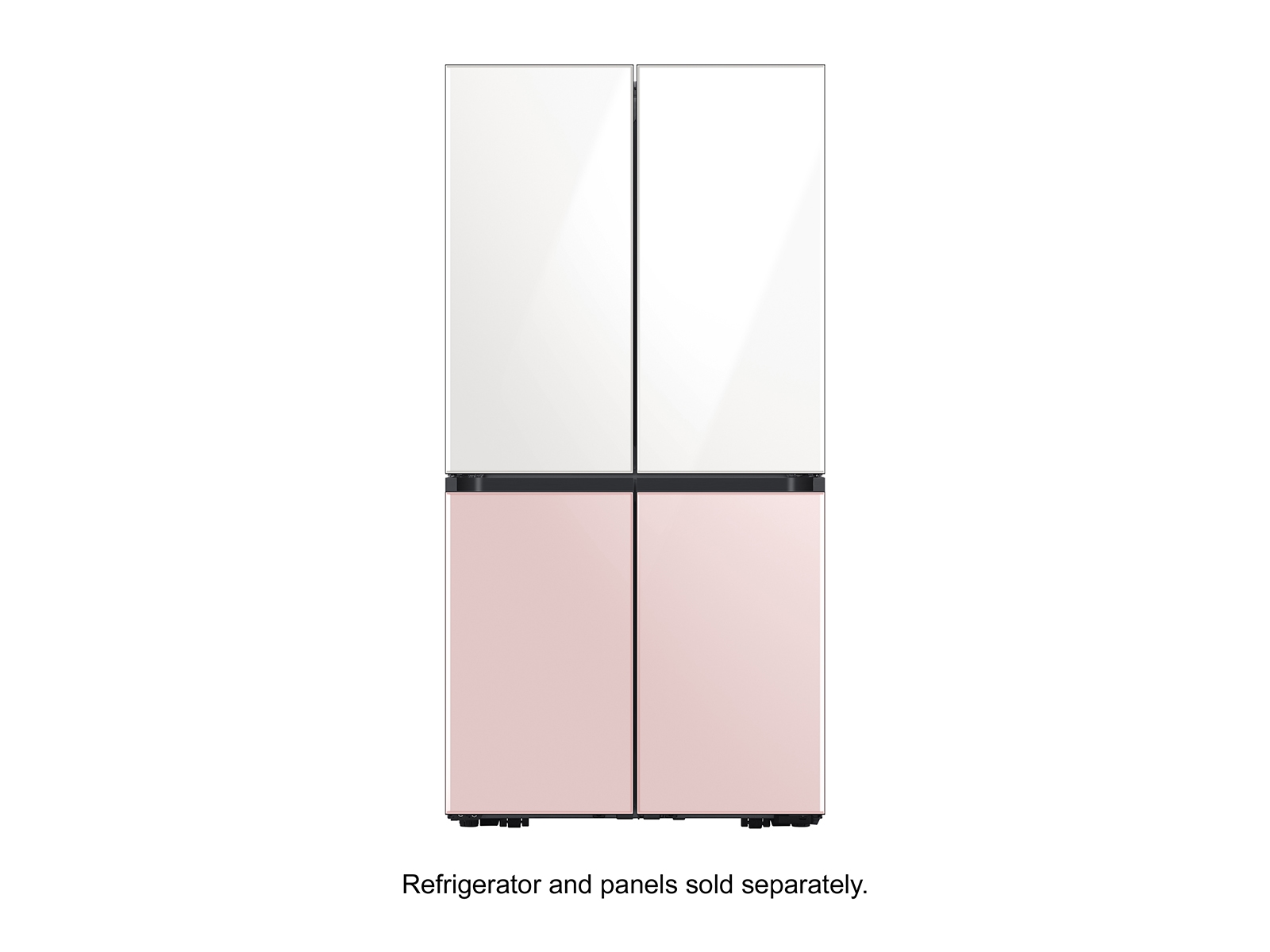 Thumbnail image of BESPOKE 4-Door Flex&trade; Refrigerator Panel in Rose Pink Glass - Bottom Panel