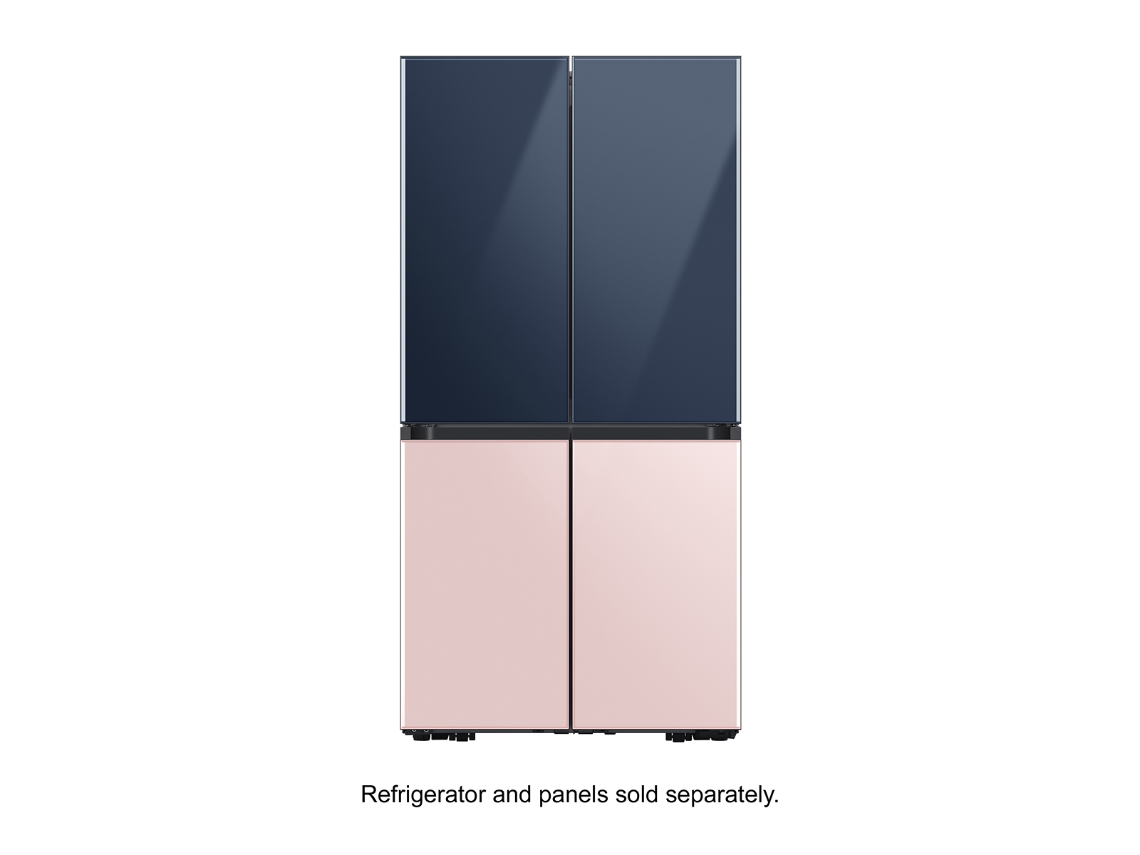 Thumbnail image of BESPOKE 4-Door Flex™ Refrigerator Panel in Rose Pink Glass - Bottom Panel