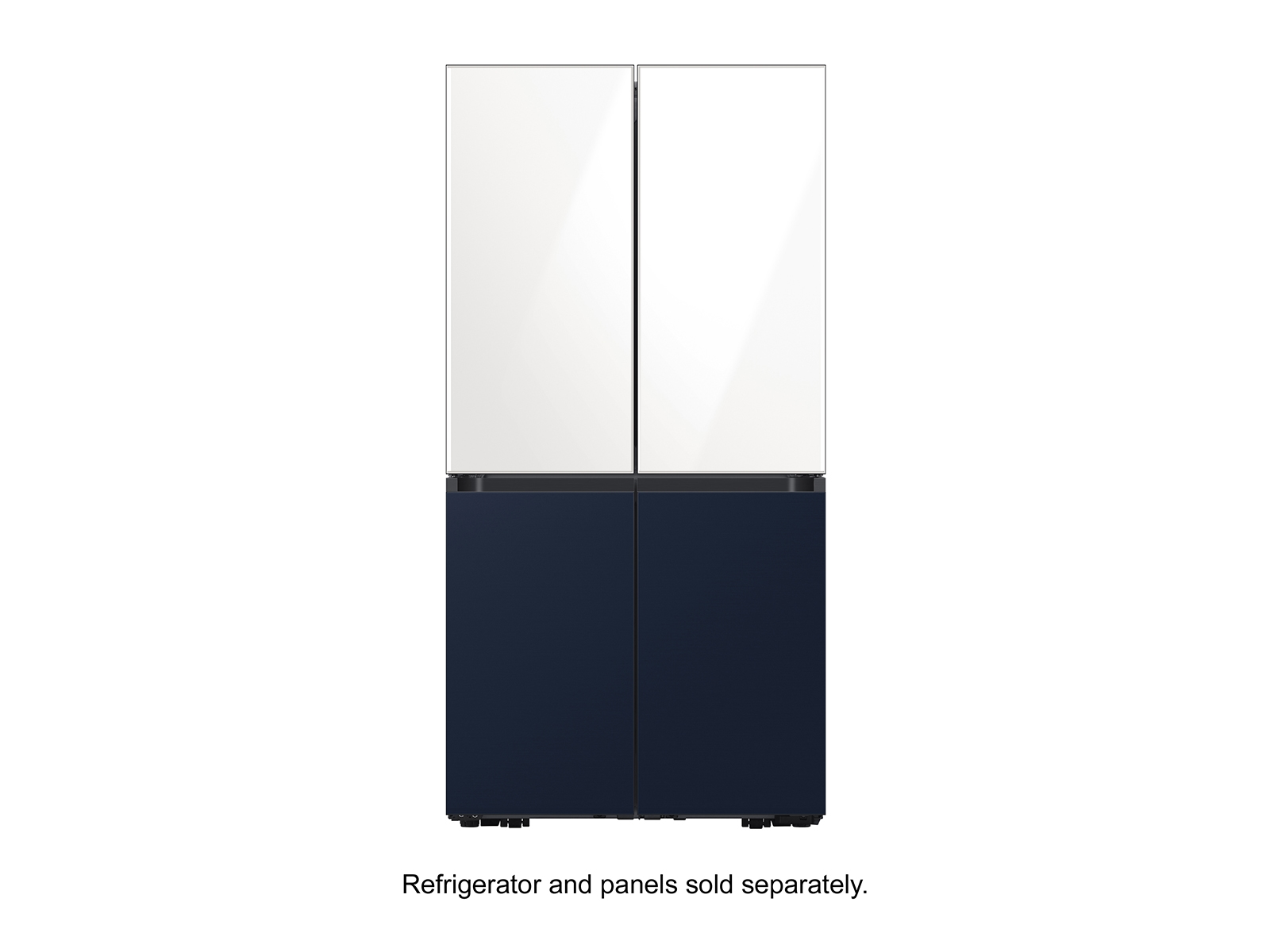 RAF36DMMQN by Samsung - Bespoke 4-Door French Door Refrigerator Panel in  Navy Steel - Middle Panel