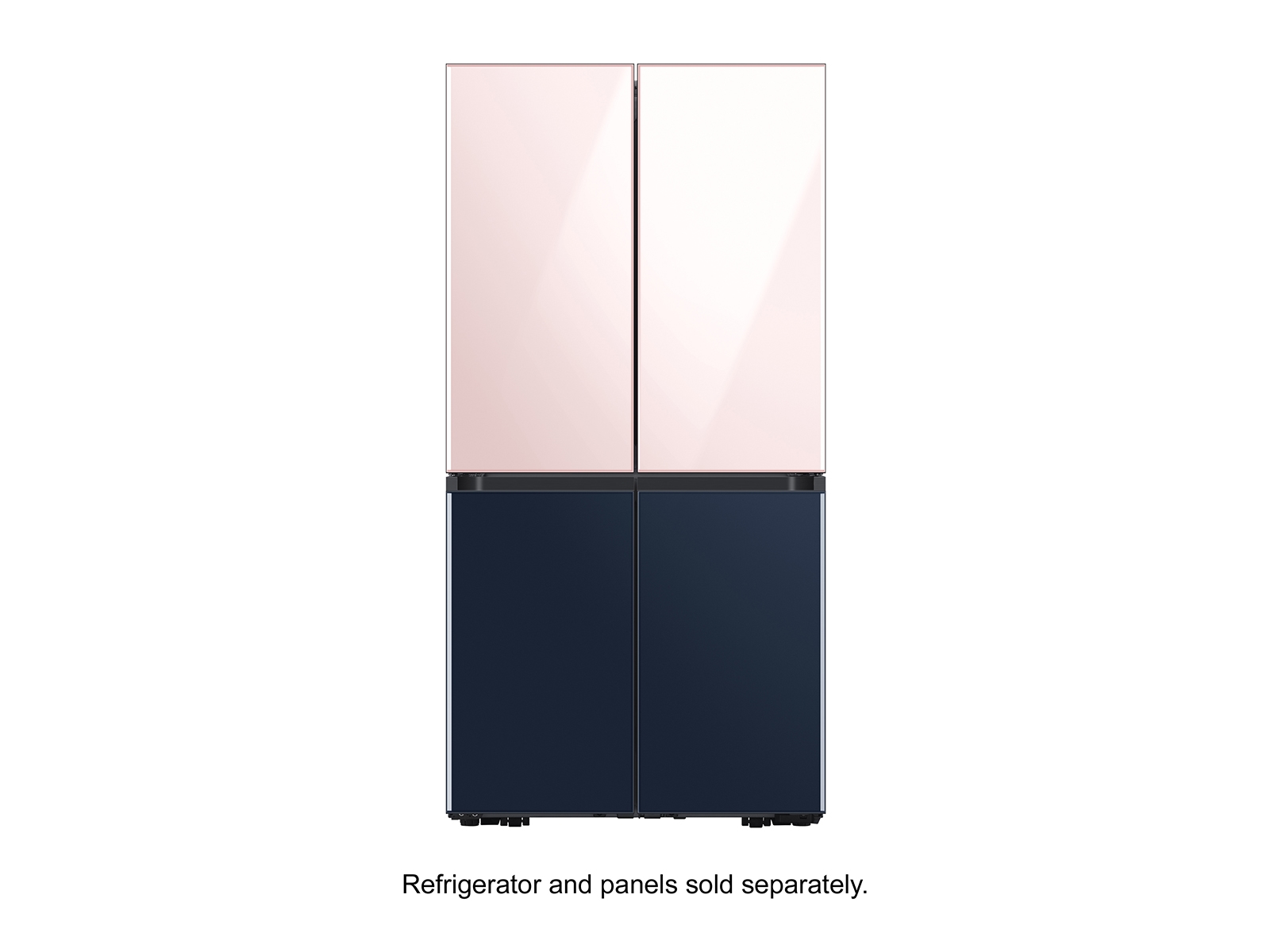 Thumbnail image of BESPOKE 4-Door Flex™ Refrigerator Panel in Rose Pink Glass - Top Panel
