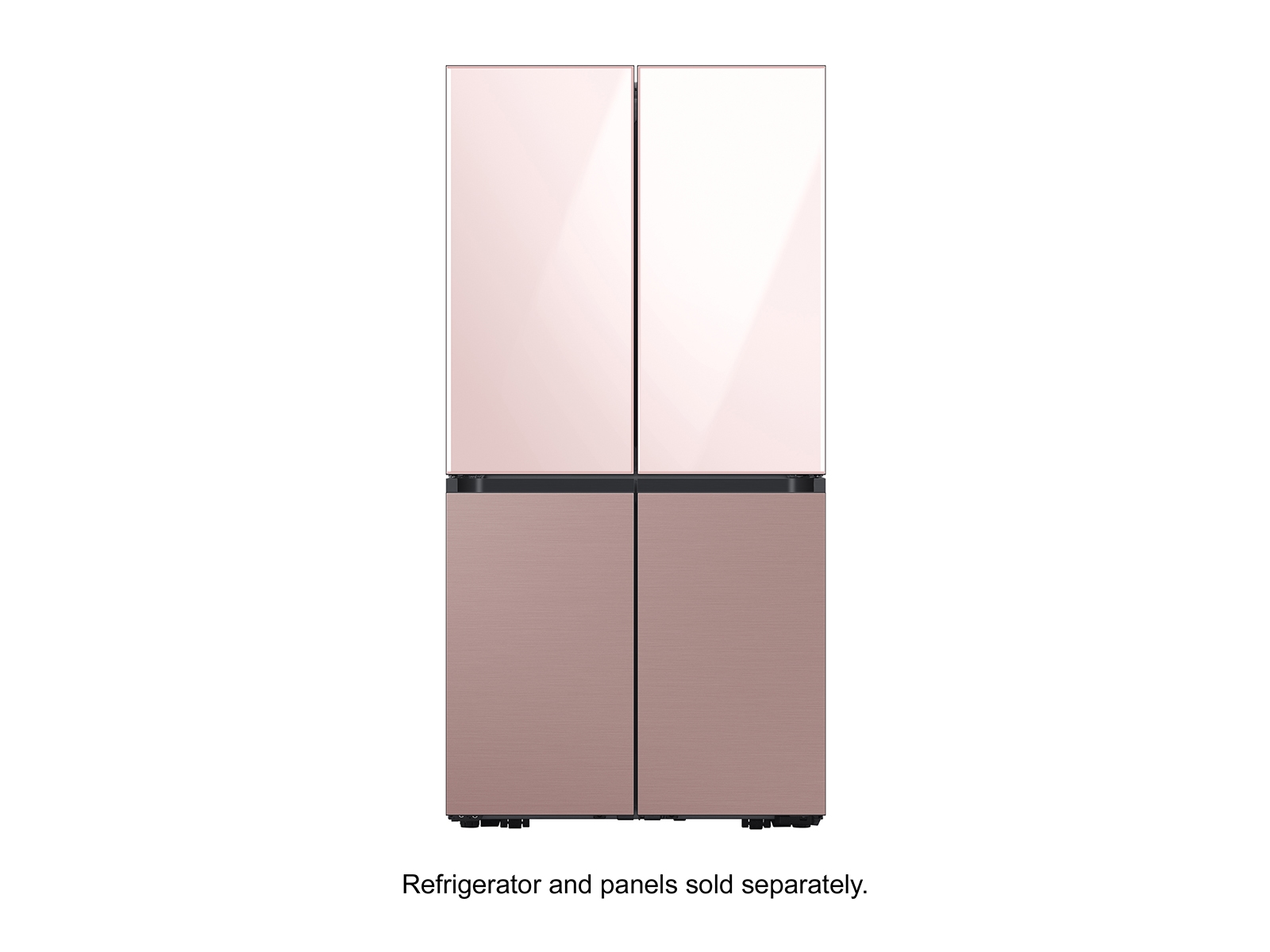 Thumbnail image of BESPOKE 4-Door Flex&trade; Refrigerator Panel in Rose Pink Glass - Top Panel