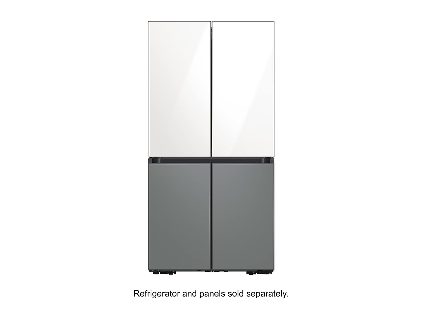 Thumbnail image of BESPOKE 4-Door Flex&trade; Refrigerator Panel in White Glass (2021) - Top Panel