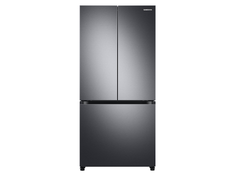 19.5 cu. ft. Smart 3-Door French Door Refrigerator in Black Stainless Steel