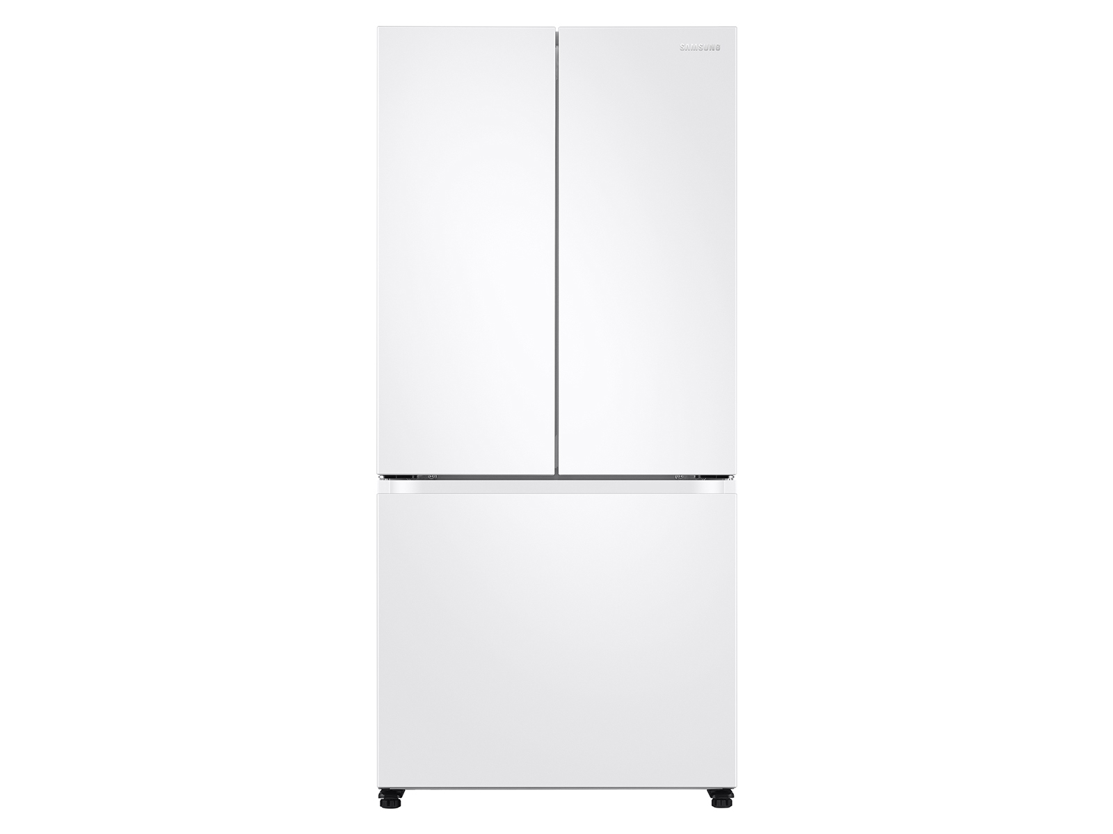 Photos - Fridge Samsung 19.5 cu. ft. Smart 3-Door French Door Refrigerator in White(RF20A5 