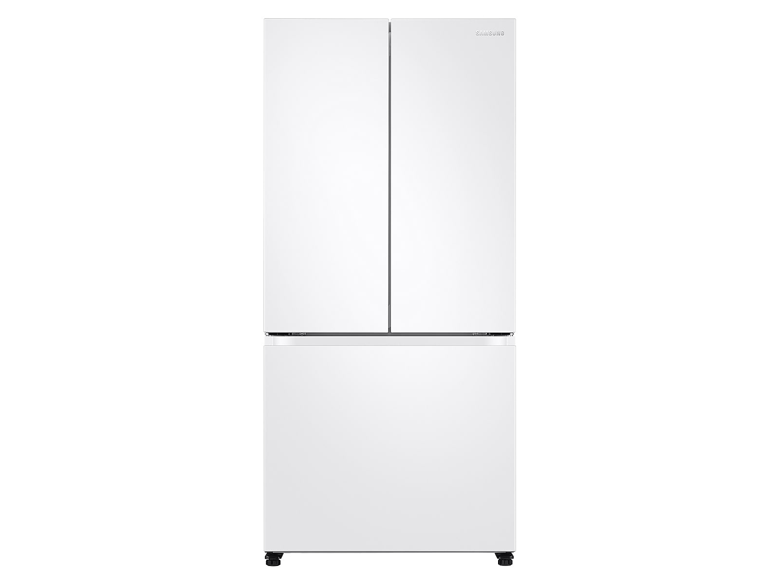 Samsung 19.5 cu. ft. Smart 3-Door French Door Refrigerator in White(RF20A5101WW/AA)