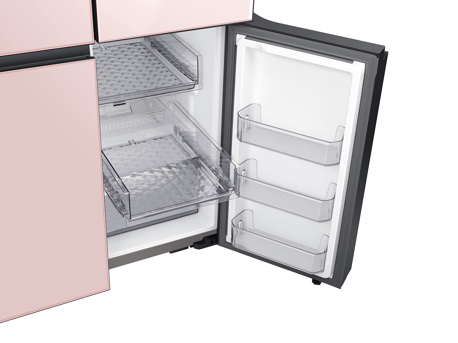29 cu. ft. Smart BESPOKE 4Door Flex™ Refrigerator with Customizable Panel Colors in Rose Pink