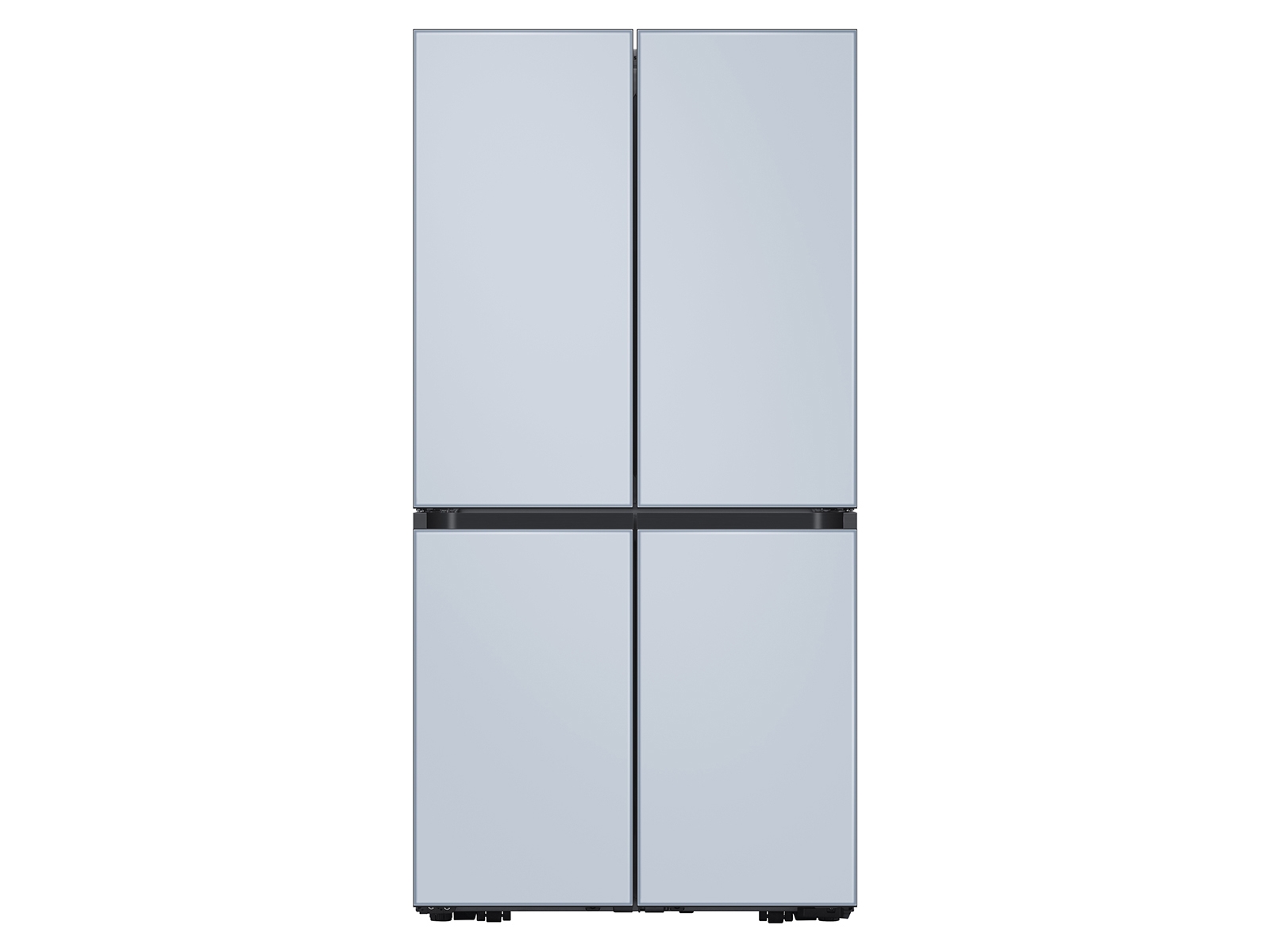 29 Cu Ft Smart Bespoke 4 Door Flex Refrigerator With Customizable Panel Colors In Sky Blue Glass Refrigerators Bndl 1616700411920 Samsung Us