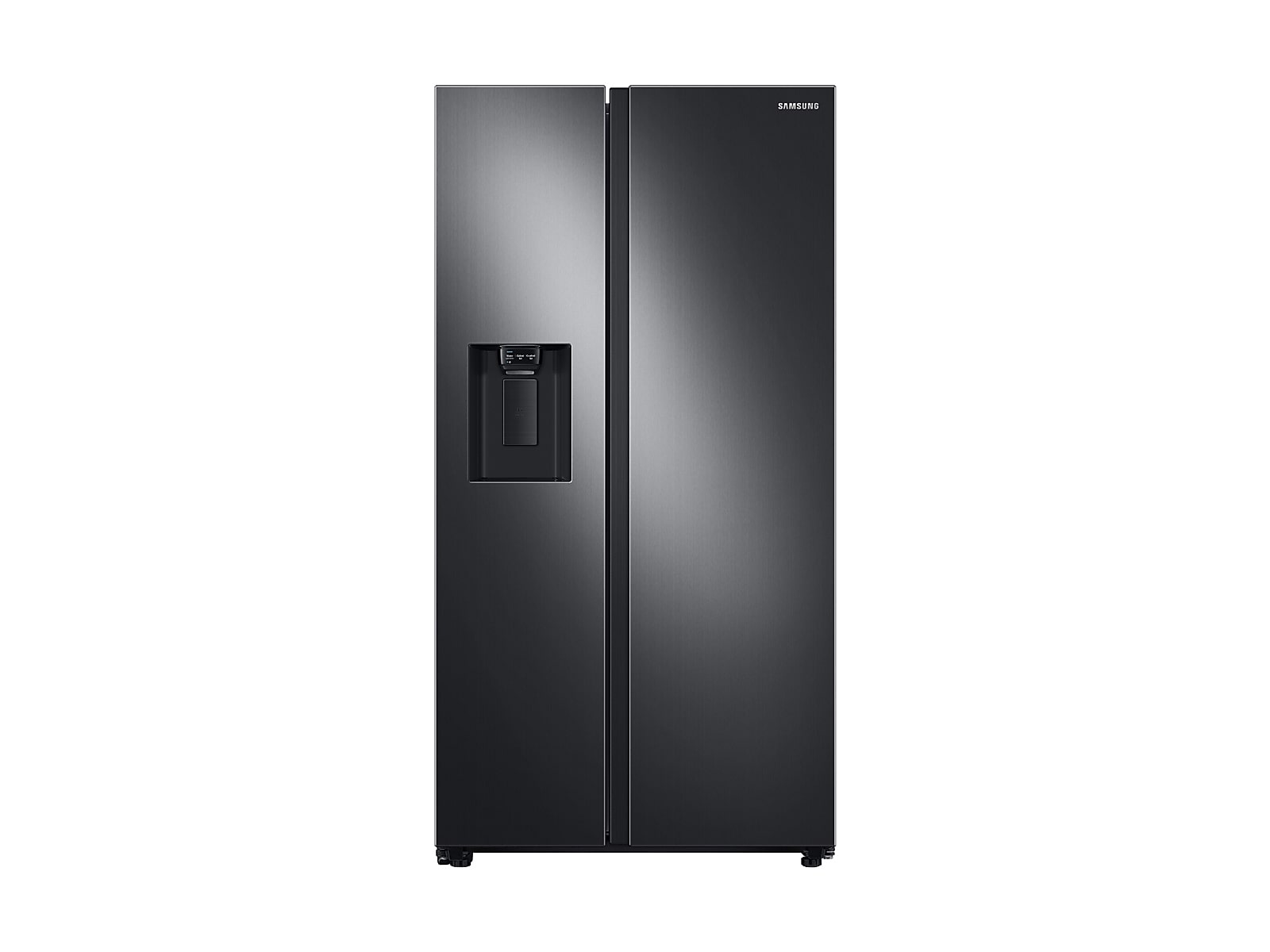 Samsung 22 cu. ft. Counter Depth Side-by-Side Refrigerator in Black Stainless Steel(RS22T5201SG/AA)