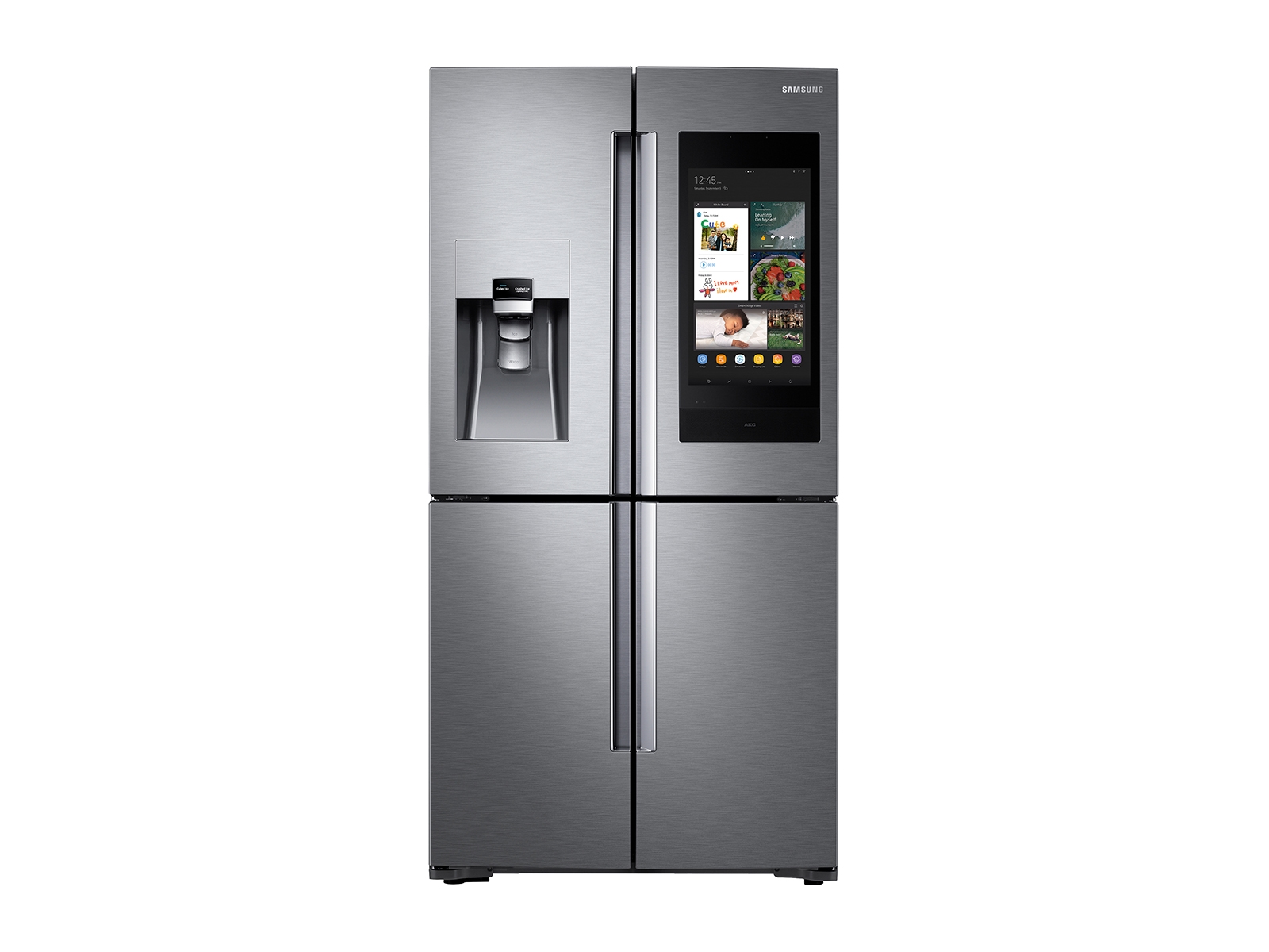 Photos - Fridge Samsung 28 cu. ft. Family Hub™ 4-Door Flex™ Refrigerator in Silver(RF28N97 