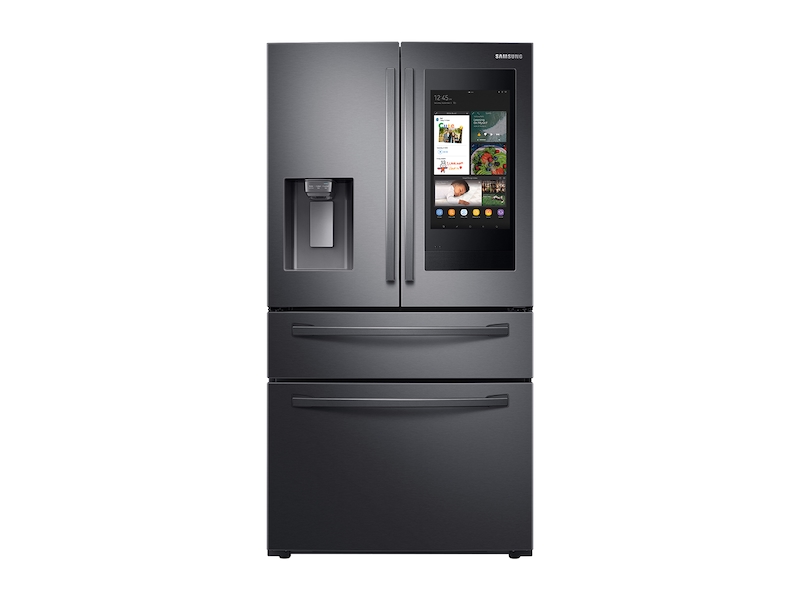 Shop 28 cu. ft. 4-Door French Door Refrigerator with 21.5” Touch Screen Family Hub™ in Black Stainless St from Samsung on Openhaus
