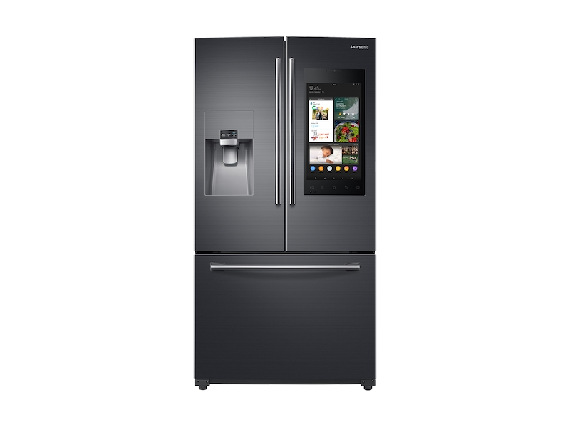 24 cu. ft. Family Hub&trade; 3-Door French Door Refrigerator in Black Stainless Steel