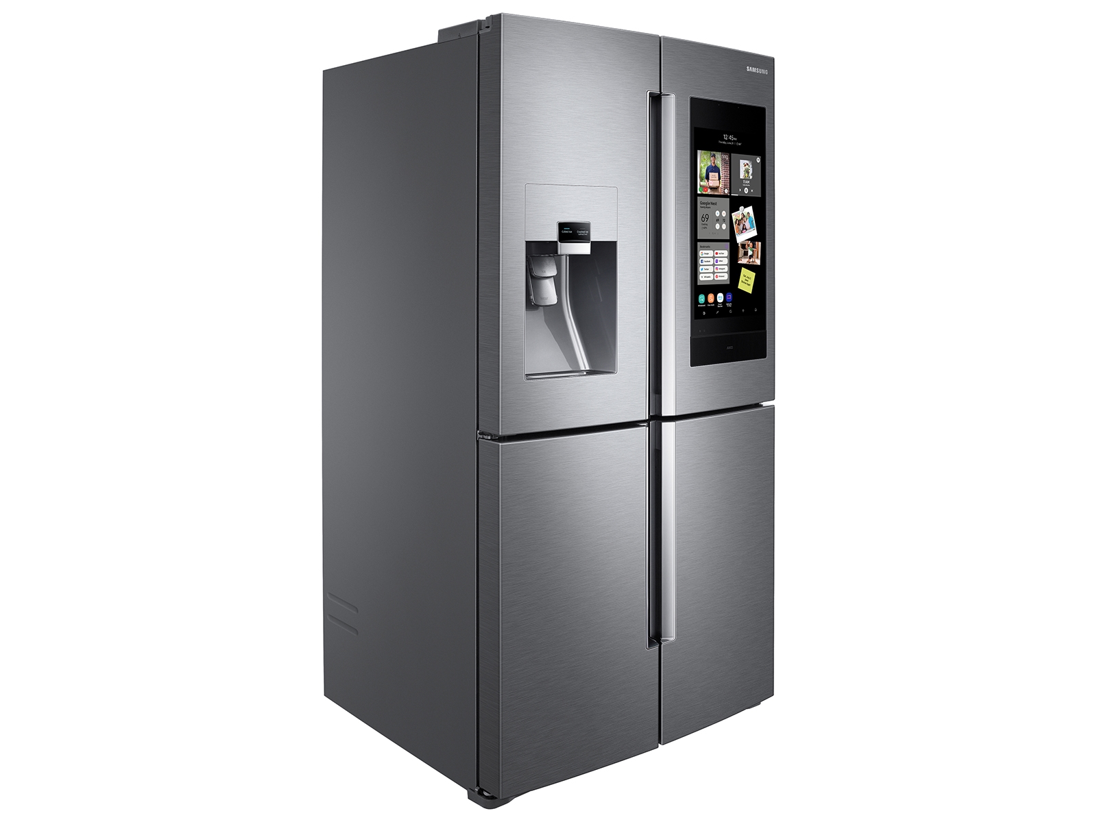 Thumbnail image of 22 cu. ft. Family Hub™ Counter Depth 4-Door Flex™ Refrigerator in Stainless Steel