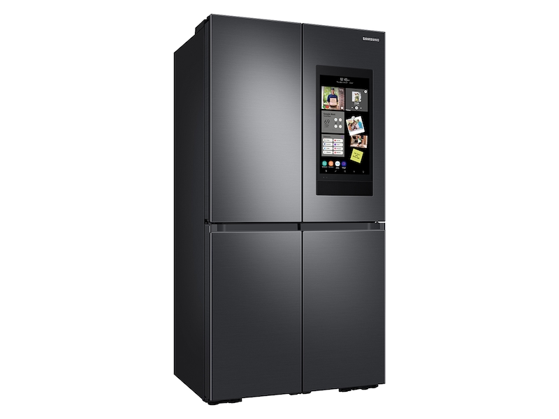 23 cu. ft. Smart Counter Depth 4-Door Flex&trade; refrigerator with Family Hub&trade; and Beverage Center in Black Stainless Steel