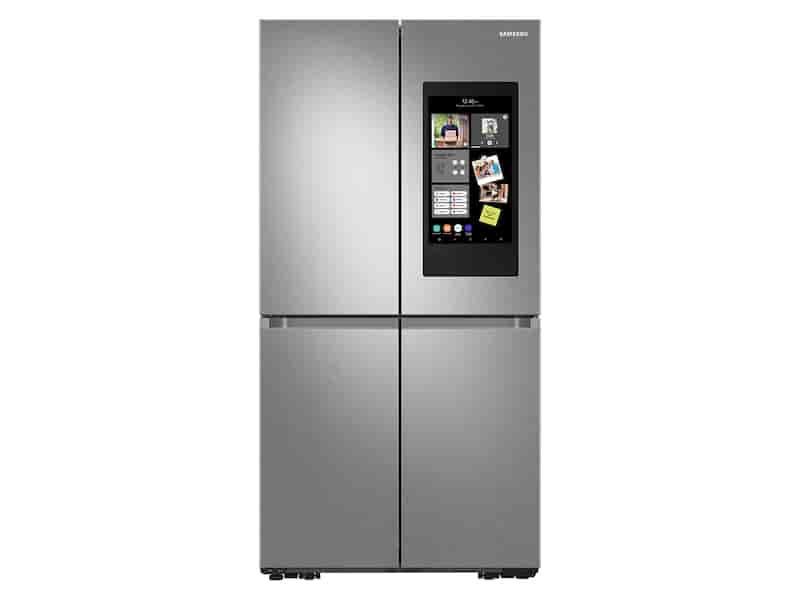 23 cu. ft. Smart Counter Depth 4-Door Flex™ refrigerator with Family Hub™ and Beverage Center in Stainless Steel