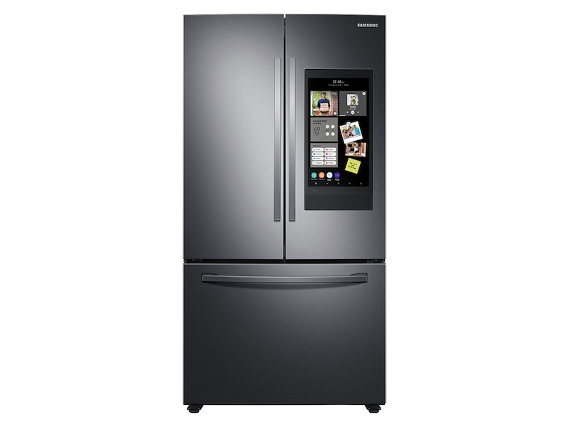 28 cu. ft. 3-Door French Door Refrigerator with Family Hub&trade; in Black Stainless Steel