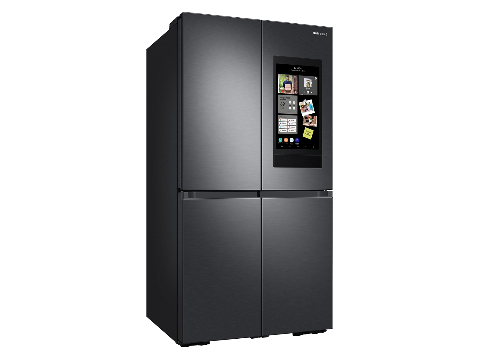 29 Cu. ft. Smart 4-Door Flex Refrigerator with Family Hub and Beverage Center in Stainless Steel