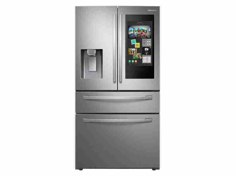 22 cu. ft. 4-Door French Door, Counter Depth Refrigerator with 21.5 inch  Touch Screen Family Hub™ in Stainless Steel Refrigerator - RF22R7551SR/AA |  Samsung US