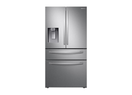 28 cu. ft. Food Showcase 4-Door French Door Refrigerators in Black Stainless Steel