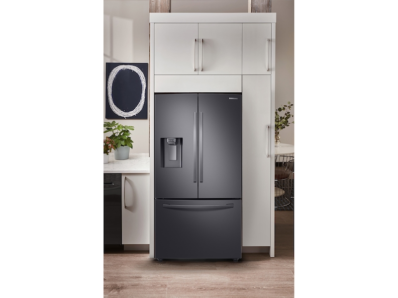 23 cu. ft. 3-Door French Door, Counter Depth Refrigerator with CoolSelect Pantry&trade; in Black Stainless Steel