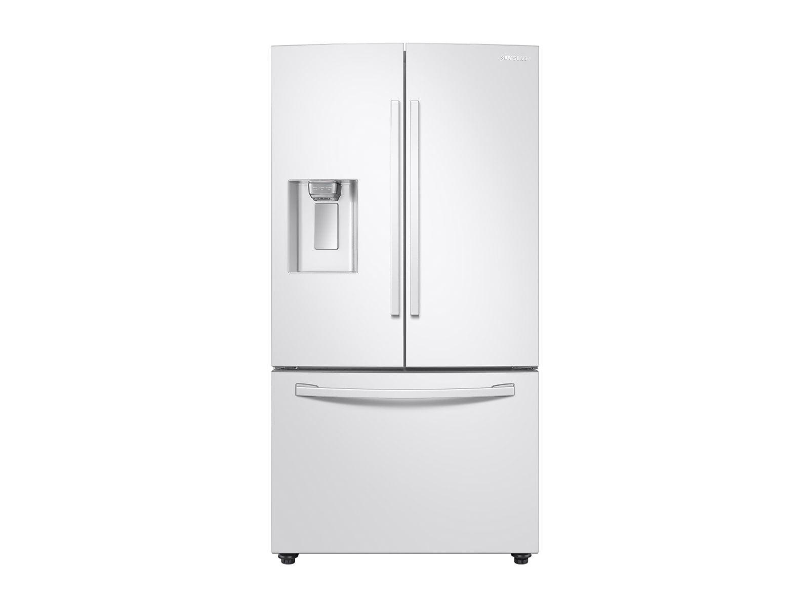 Samsung 23 cu. ft. 3-Door French Door, Counter Depth Refrigerator with CoolSelect Pantry™ in White(RF23R6201WW/AA) photo