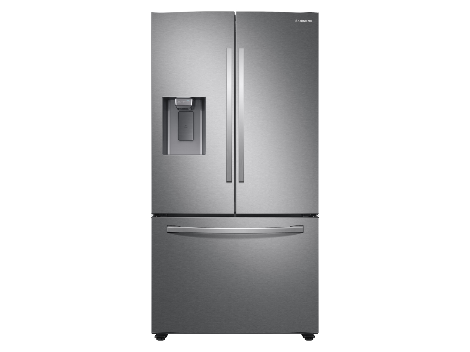 Thumbnail image of 27 cu. ft. Large Capacity 3-Door French Door Refrigerator with External Water & Ice Dispenser in Stainless Steel