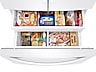 Thumbnail image of 27 cu. ft. Large Capacity 3-Door French Door Refrigerator with External Water &amp; Ice Dispenser in White