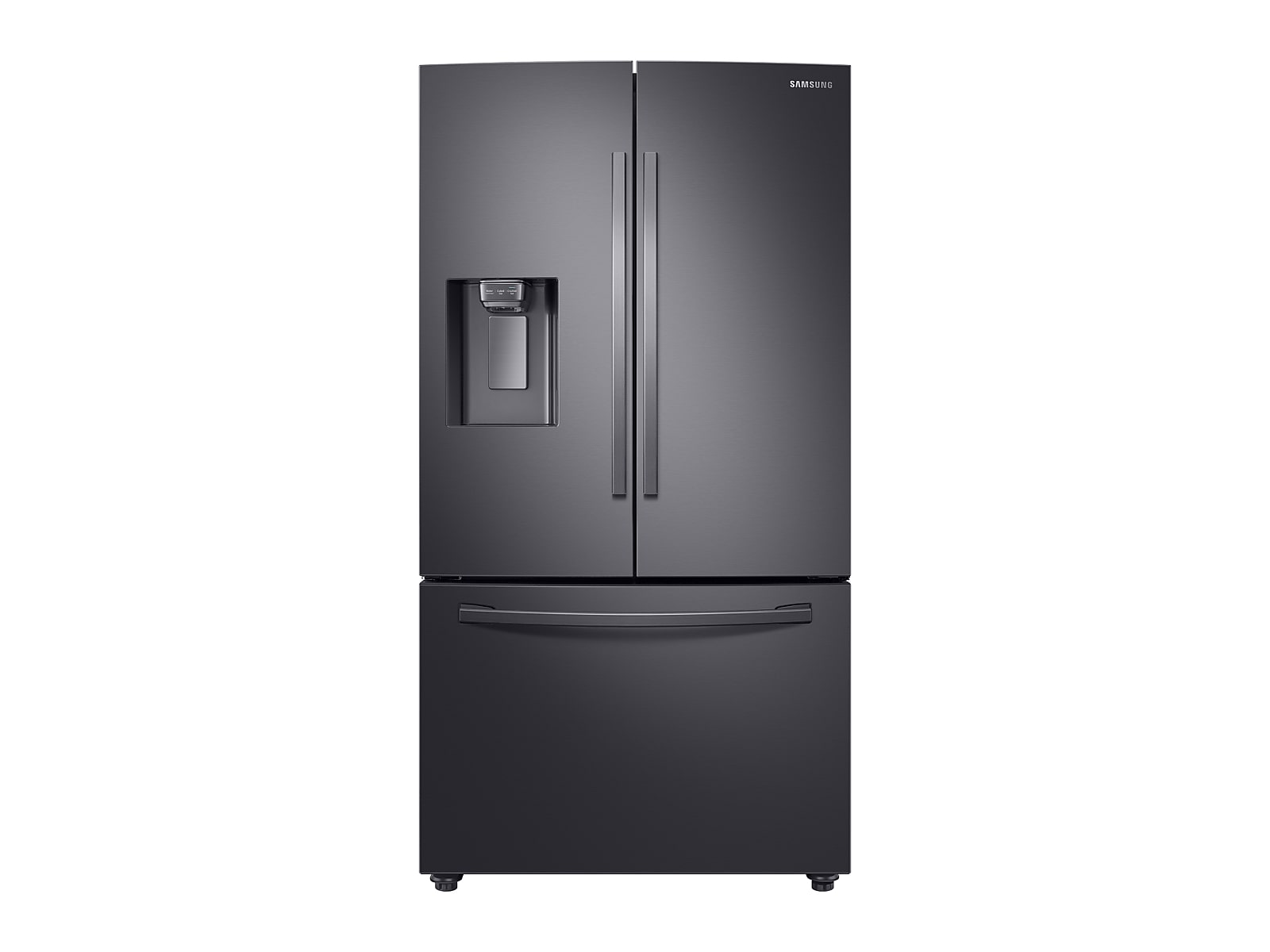Samsung 28 cu. ft. 3-Door French Door, Full Depth Refrigerator with CoolSelect Pantry™ in Black Stainless Steel(RF28R6201SG/AA)