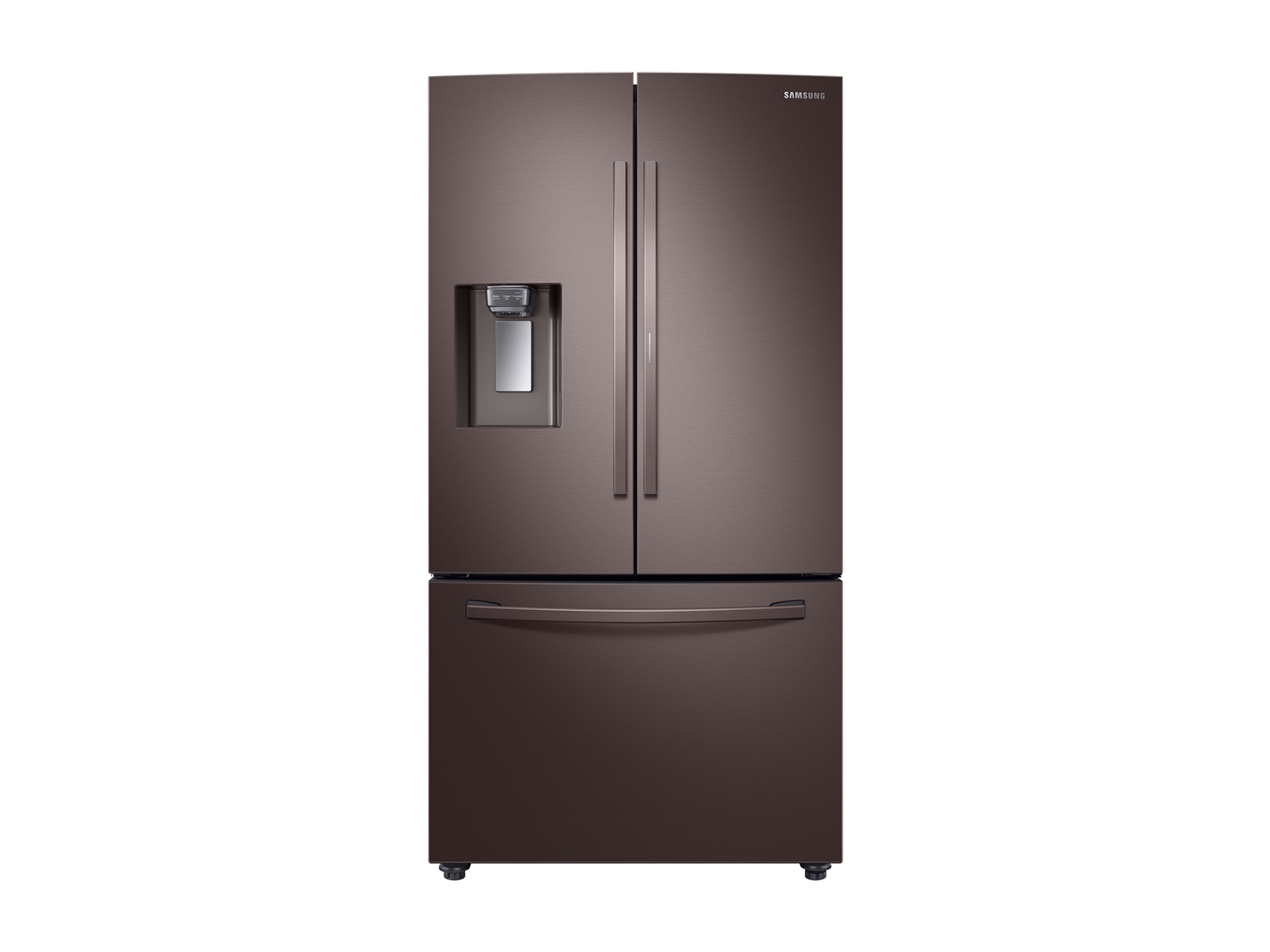 Samsung 28 cu. ft. 3-Door French Door Food Showcase Refrigerator in Tuscan Stainless Steel(RF28R6301DT/AA)