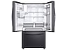 Thumbnail image of 28 cu. ft. 3-Door French Door, Full Depth Refrigerator with Food Showcase in Black Stainless Steel