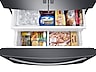 Thumbnail image of 28 cu. ft. Large Capacity 3-Door French Door Refrigerator with Internal Water Dispenser in Black Stainless Steel