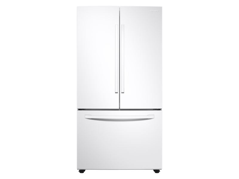 28 cu. ft. Large Capacity 3-Door French Door Refrigerator with Internal Water Dispenser in White