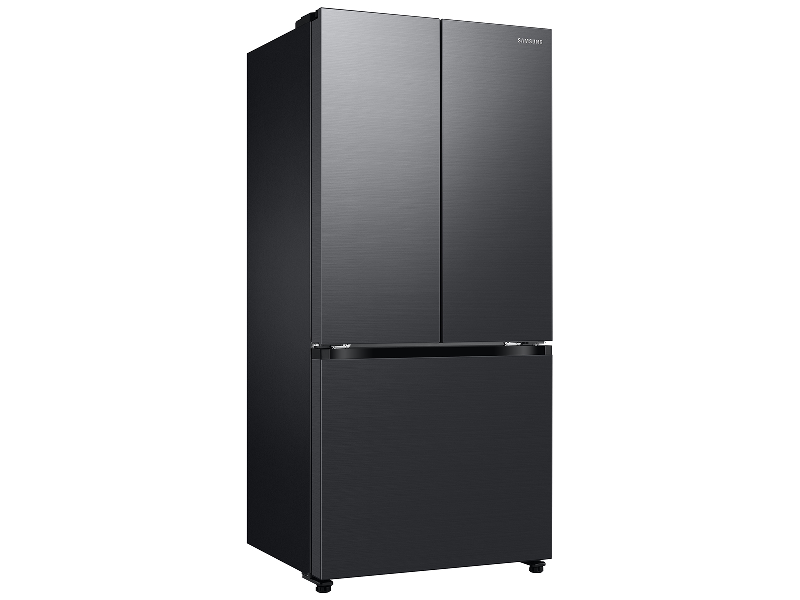 Thumbnail image of 18 cu. ft. Counter Depth 3-Door French Door Refrigerator in Matte Black Steel