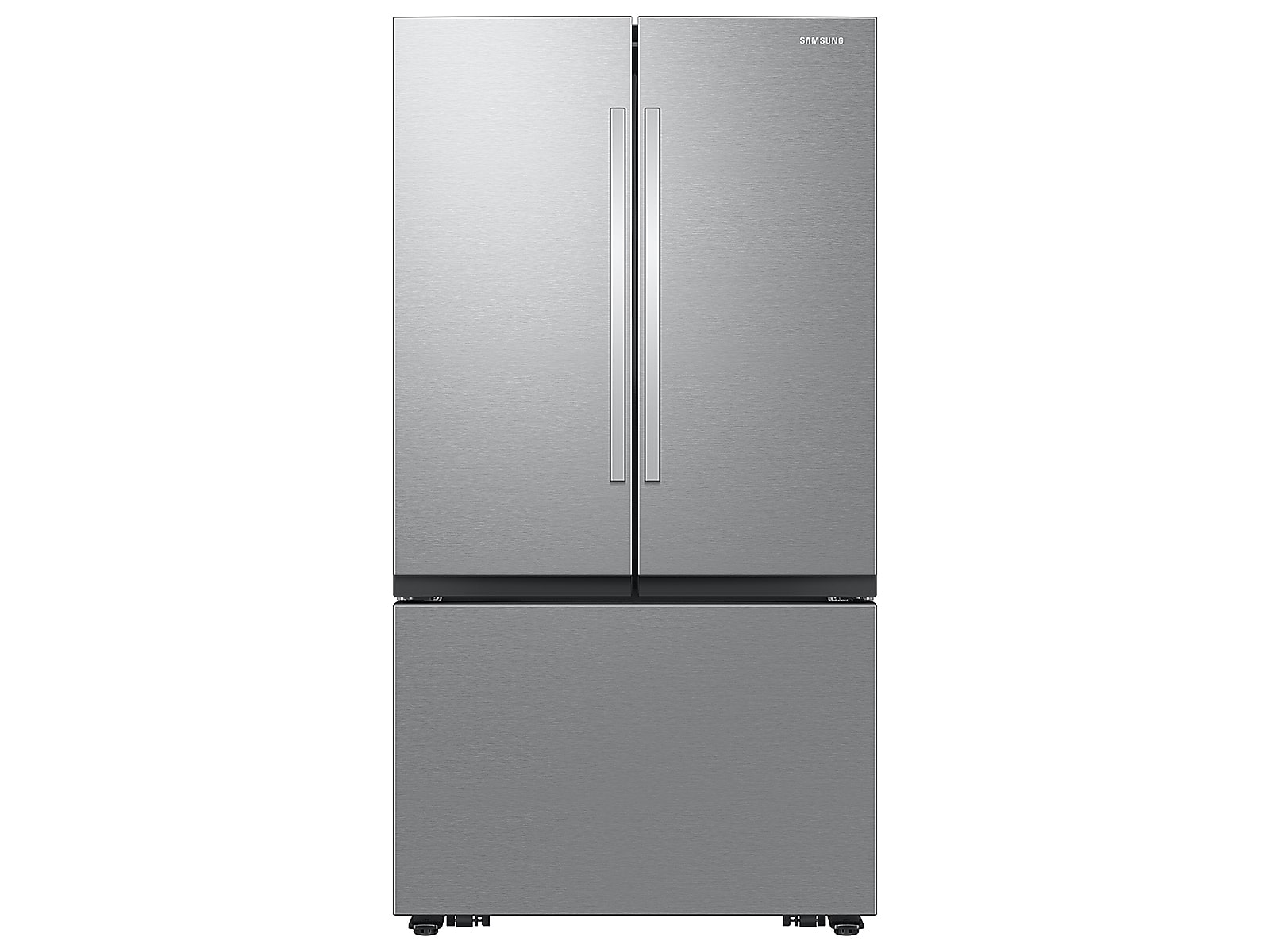 Samsung 27 cu. ft. Mega Capacity Counter Depth 3-Door French Door Refrigerator with Dual Auto Ice Maker in Stainless Steel(RF27CG5100SRAA)