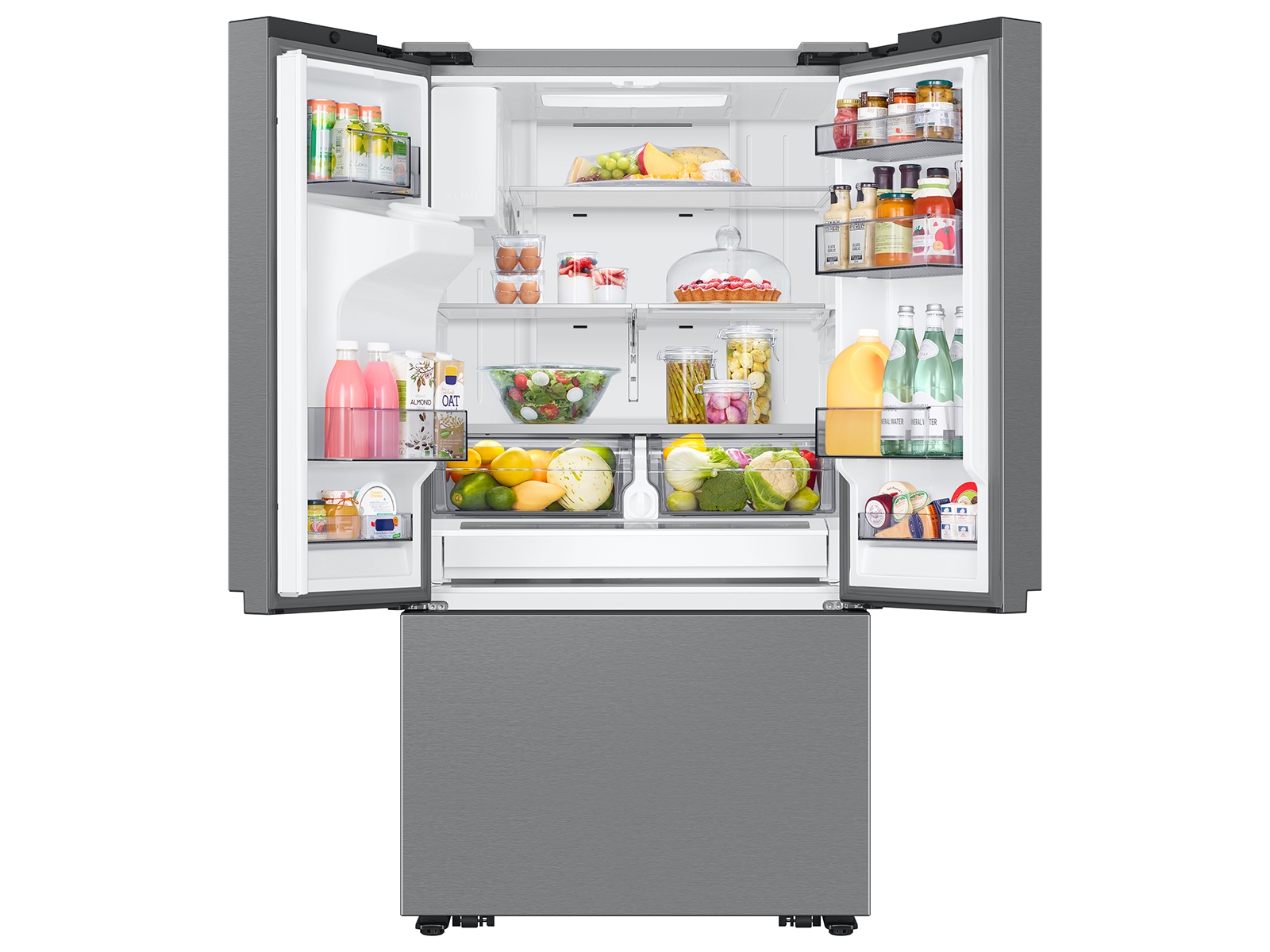 Thumbnail image of 26 cu. ft. Mega Capacity Counter Depth 3-Door French Door Refrigerator with External Water and Ice Dispenser in Stainless Steel