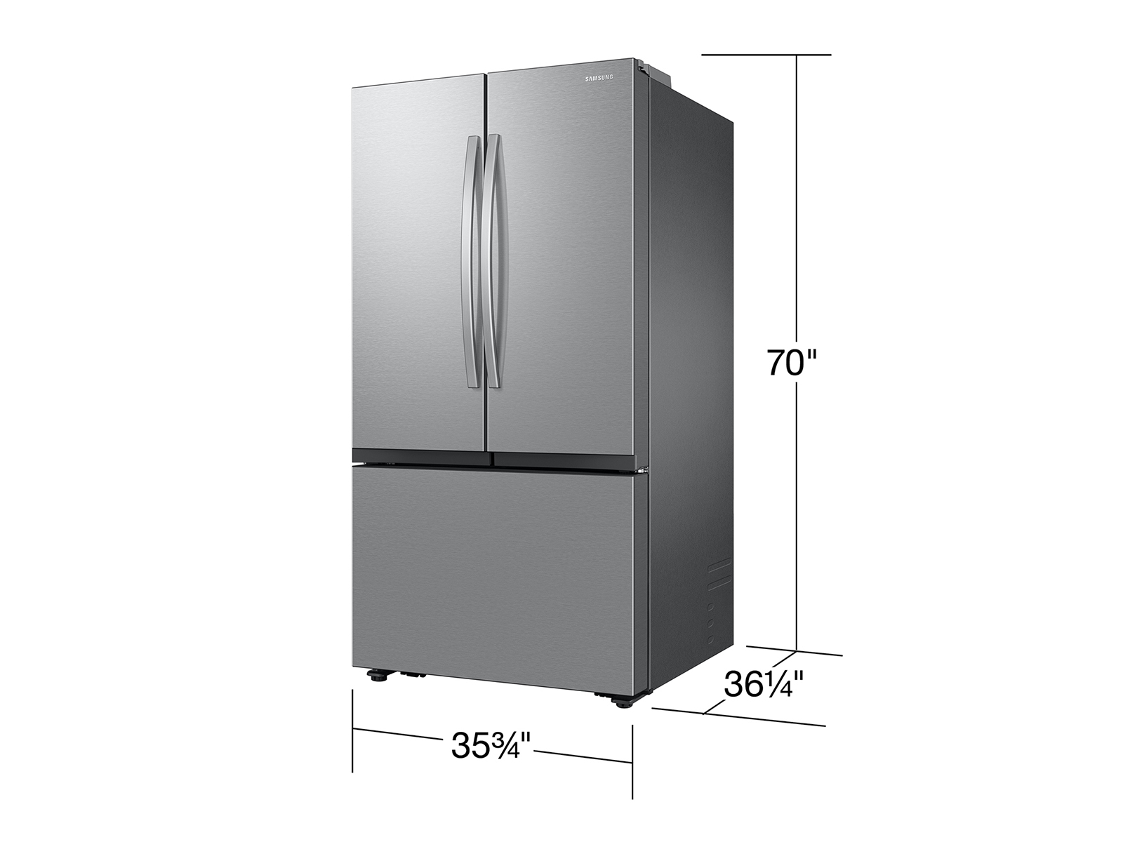 Samsung 29-cu ft 4-Door Smart French Door Refrigerator with Dual Ice Maker  and Door within Door (Fingerprint Resistant Black Stainless Steel) ENERGY  STAR in the French Door Refrigerators department at