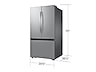 Thumbnail image of 32 cu. ft. Mega Capacity 3-Door French Door Refrigerator with Dual Auto Ice Maker in Stainless Steel