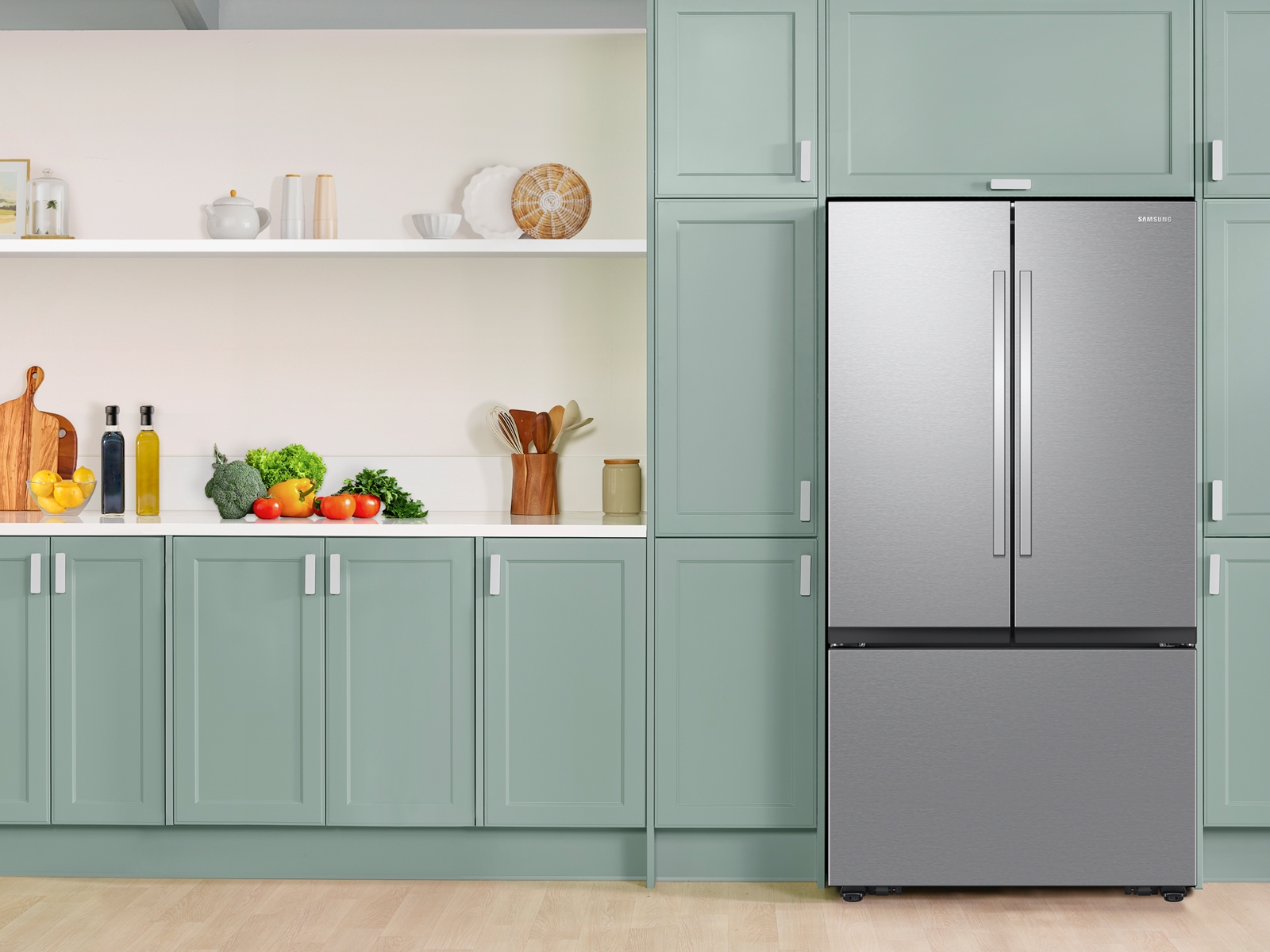 Kitchen Details 2 Pack Slim Refrigerator Storage Bins