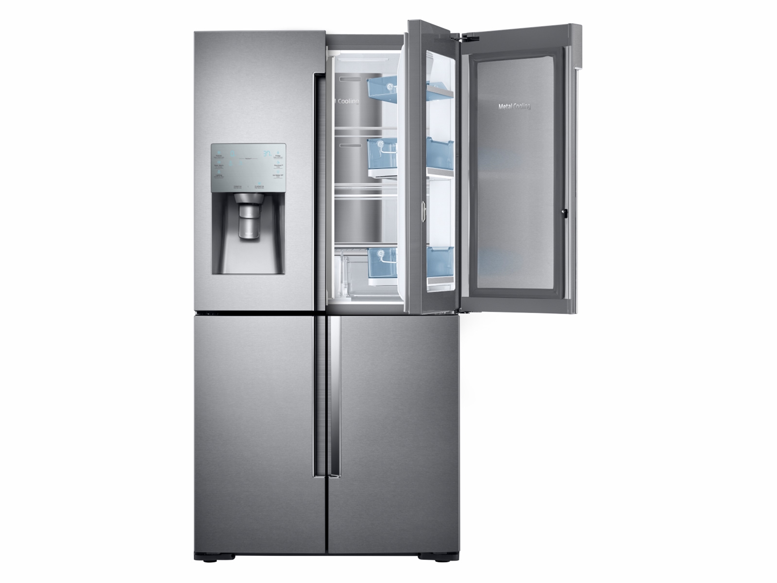 Thumbnail image of 28 cu. ft. Food Showcase 4-Door Flex™ Refrigerator with FlexZone™ in Stainless Steel