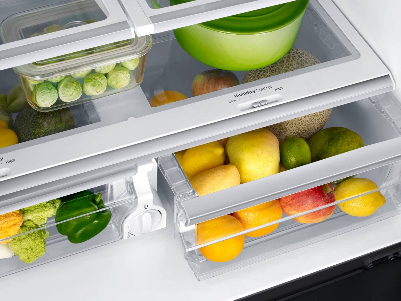 Thumbnail image of 23 cu. ft. Counter Depth 4-Door Flex&trade; Refrigerator with FlexZone&trade; in Black Stainless Steel