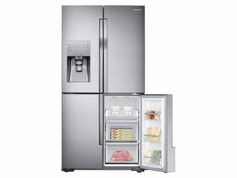 23 cu. ft. Counter Depth 4-Door Flex&trade; Refrigerator with FlexZone&trade; in Stainless Steel