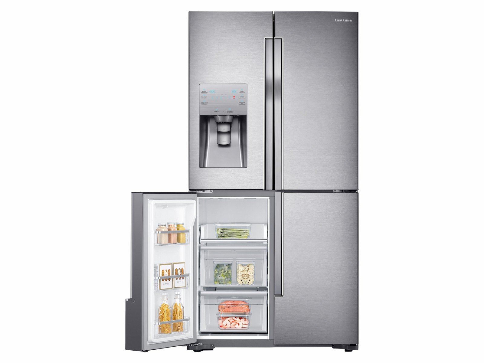 Samsung Appliances 36 - 22.5 Cu. ft. Counter-Depth 4-Door Flex Refrigerator with Exterior Ice and Water