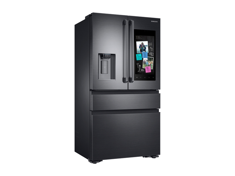 22 cu. ft. Family Hub™ Counter Depth 4-Door French Door Refrigerator in Black Stainless Steel